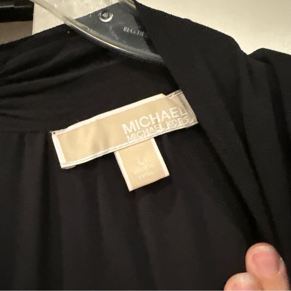 MICHAEL Michael Kors Black Jumpsuit with Silver Accents - Picture 3 of 7